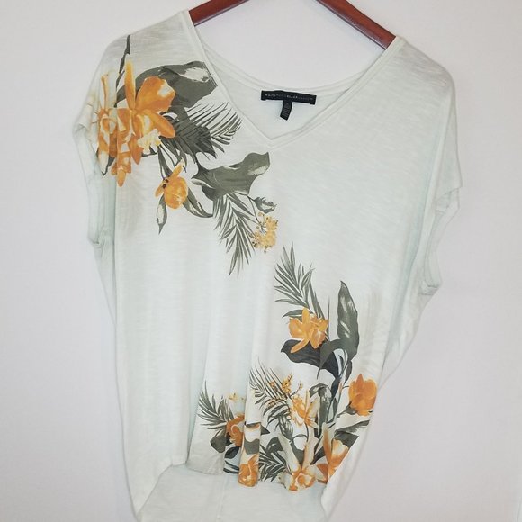 White House Black Market Tops - White House Black Market Floral Blouse